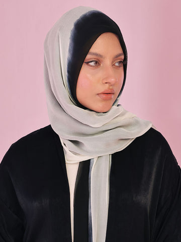 Kiku Charm Ombre Silk Chiffon Scarves